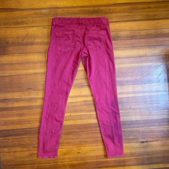 Express Zelda Ultra Low Rise Red Leggings - Picture 8 of 8